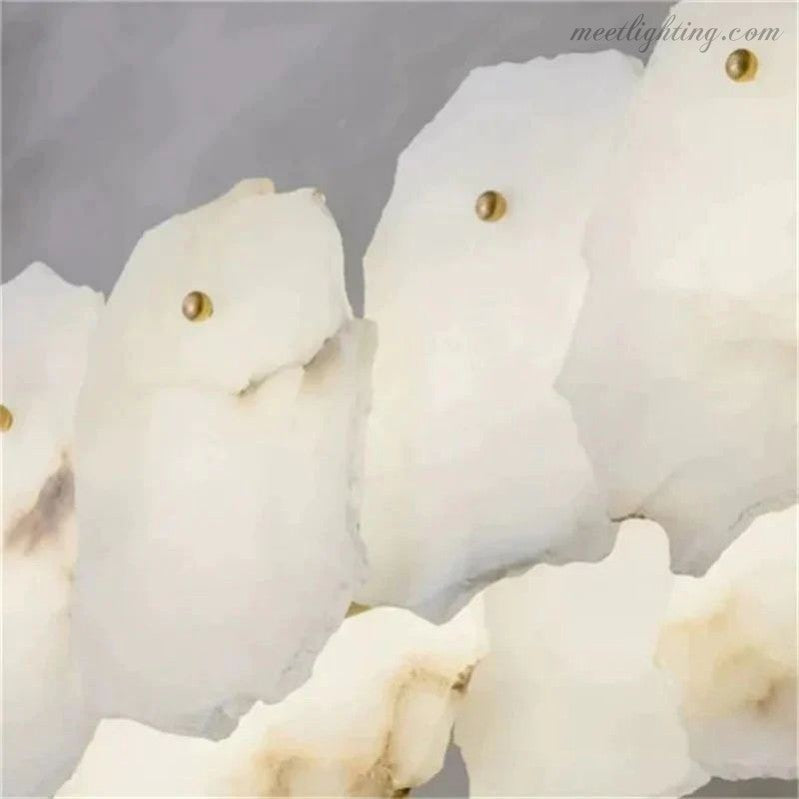 Alabaster Round Chandelier-MEET LIGHTING