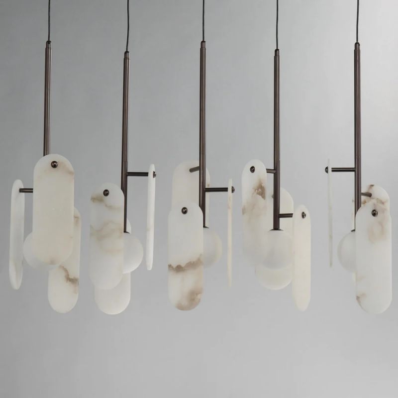 Alabaster Studio M Megalith 5-Light Chandelier-MEET LIGHTING