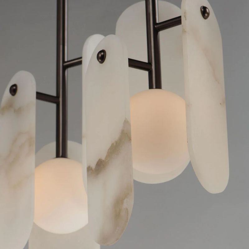 Alabaster Studio M Megalith 5-Light Chandelier-MEET LIGHTING