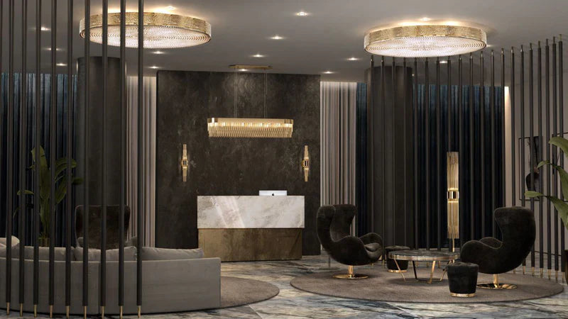 Ambrosi Round Brass Crystal Ring Chandelier-MEET LIGHTING