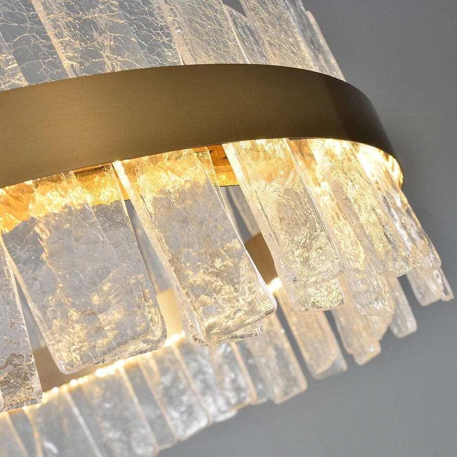 Andrea Round Crystal Chandelier-MEET LIGHTING