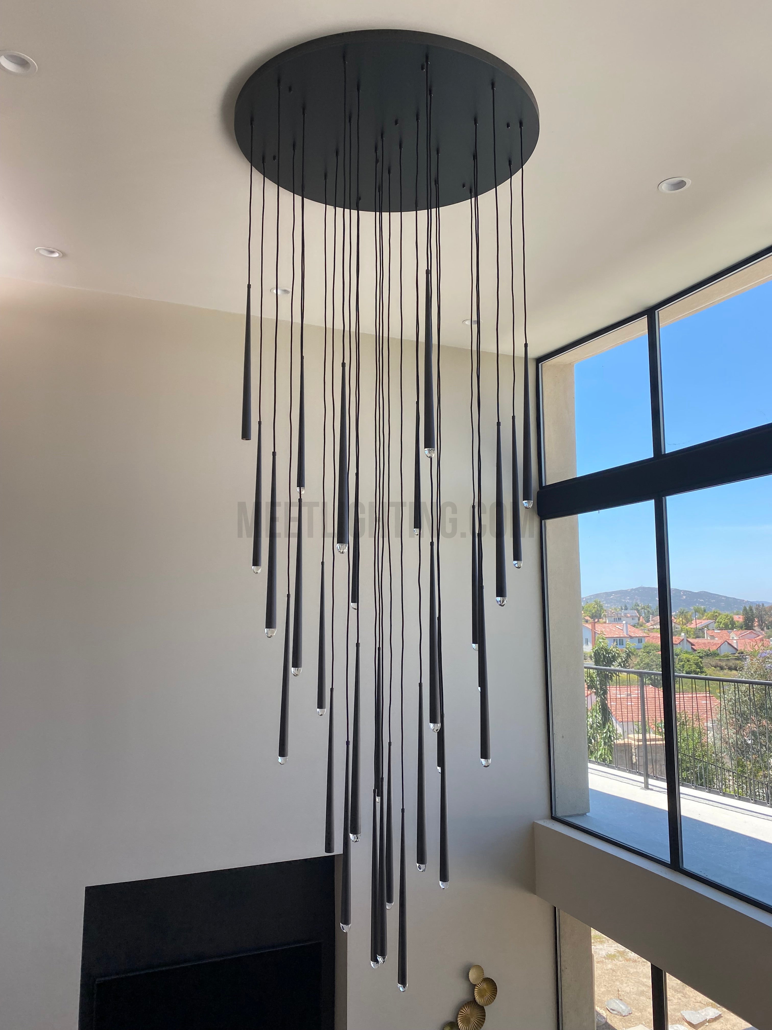 Aquitance Round Chandelier 30"-MEET LIGHTING