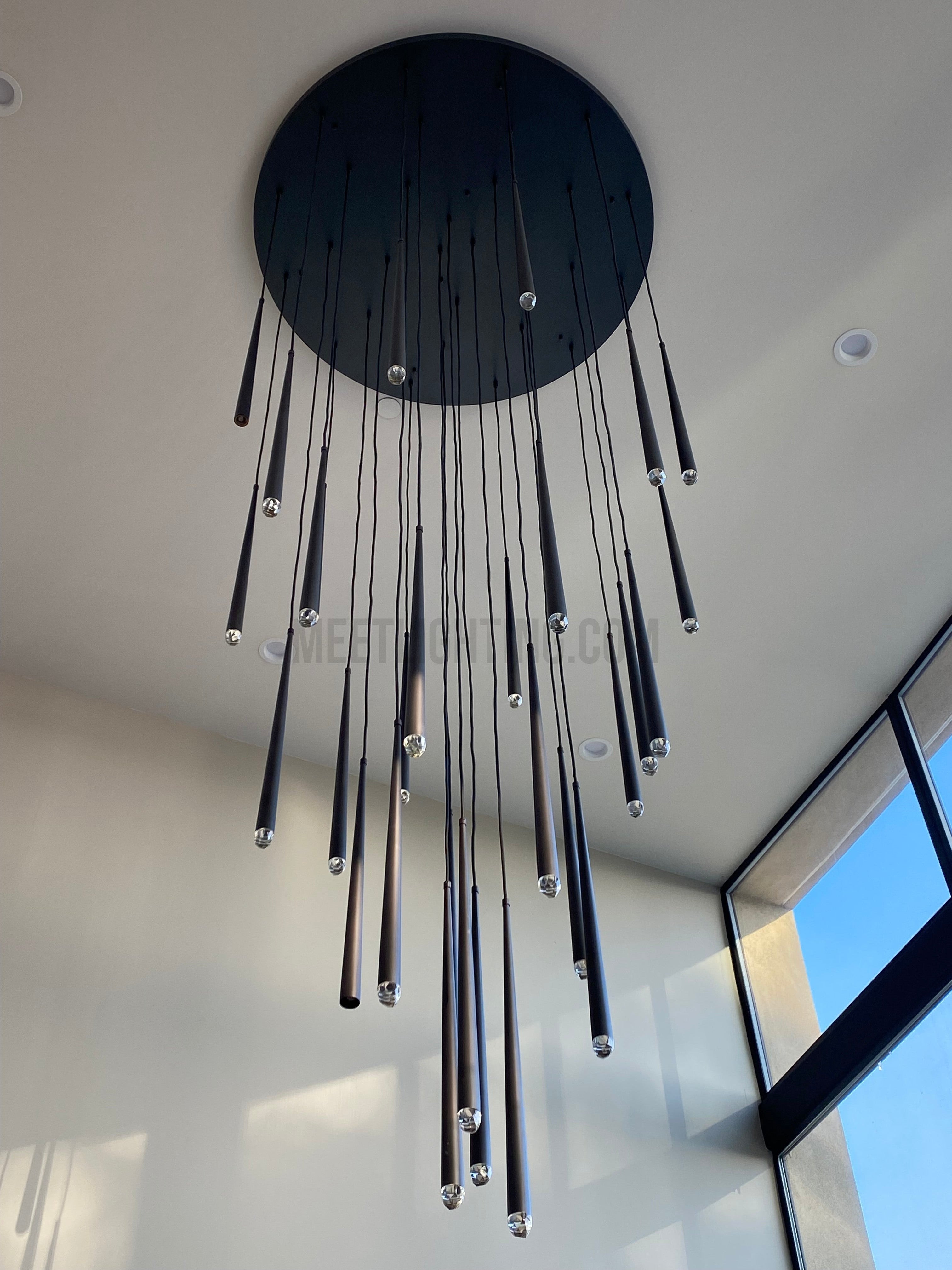 Aquitance Round Chandelier 30"-MEET LIGHTING