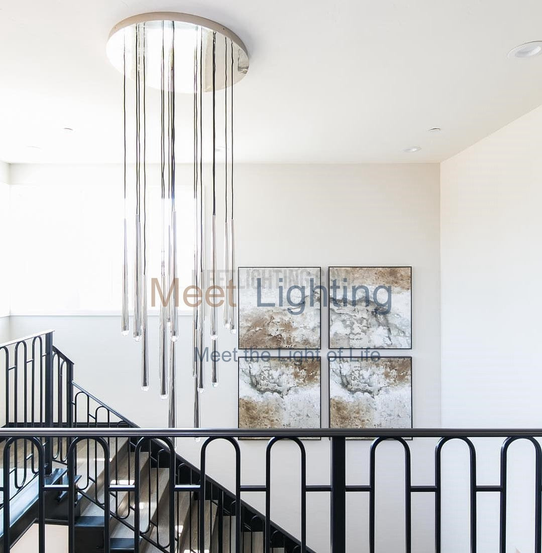 Aquitance Round Chandelier 30"-MEET LIGHTING