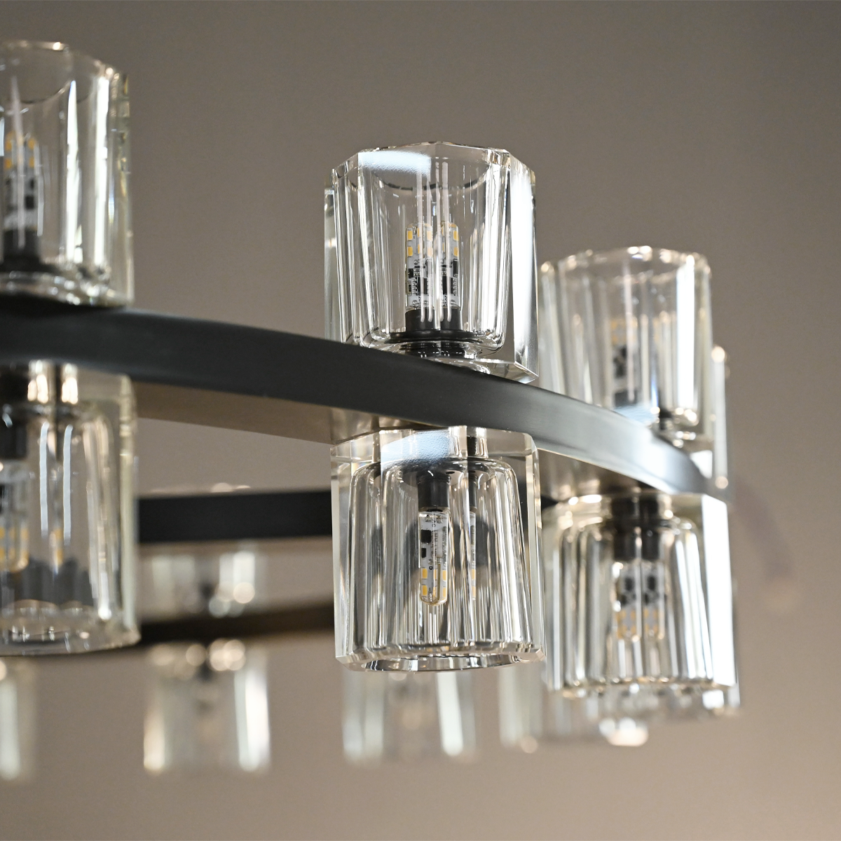 Arcachon Crystal 2-Tier Round Chandelier 54“ Customization-MEET LIGHTING