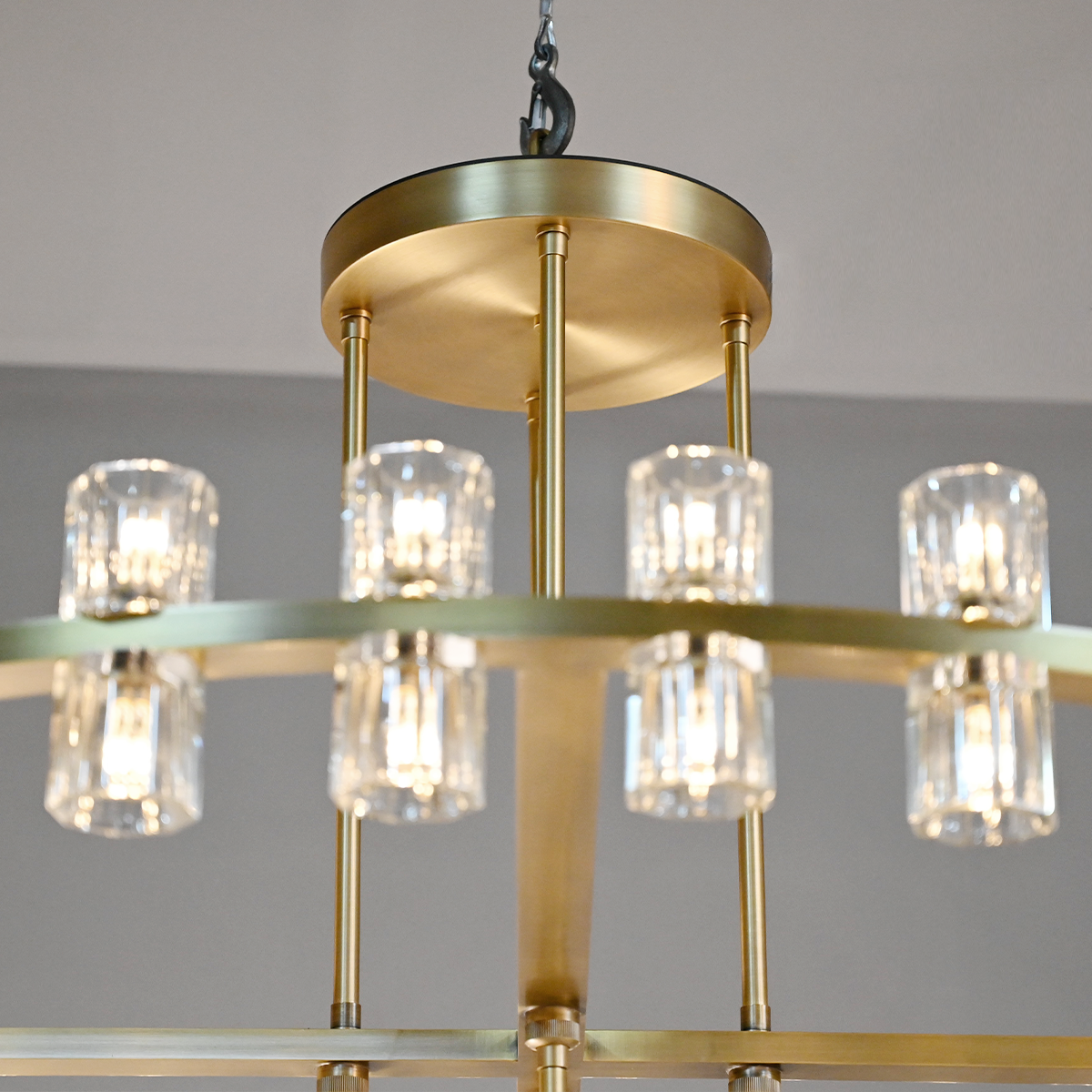 Arcachon Crystal 2-Tier Round Chandelier 54“ Customization-MEET LIGHTING
