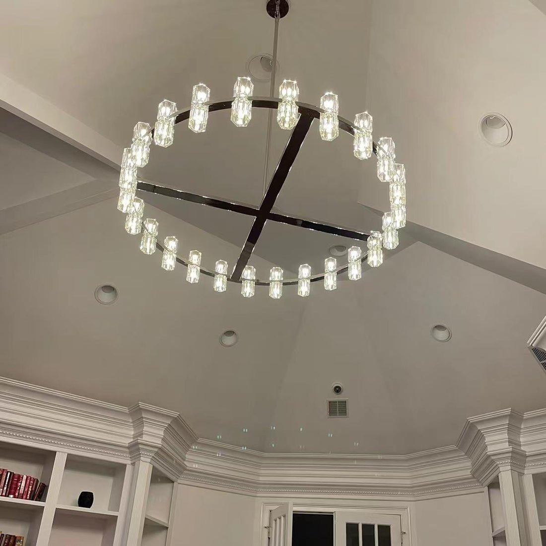 Arcachon Crystal Round Chandelier 36"-MEET LIGHTING