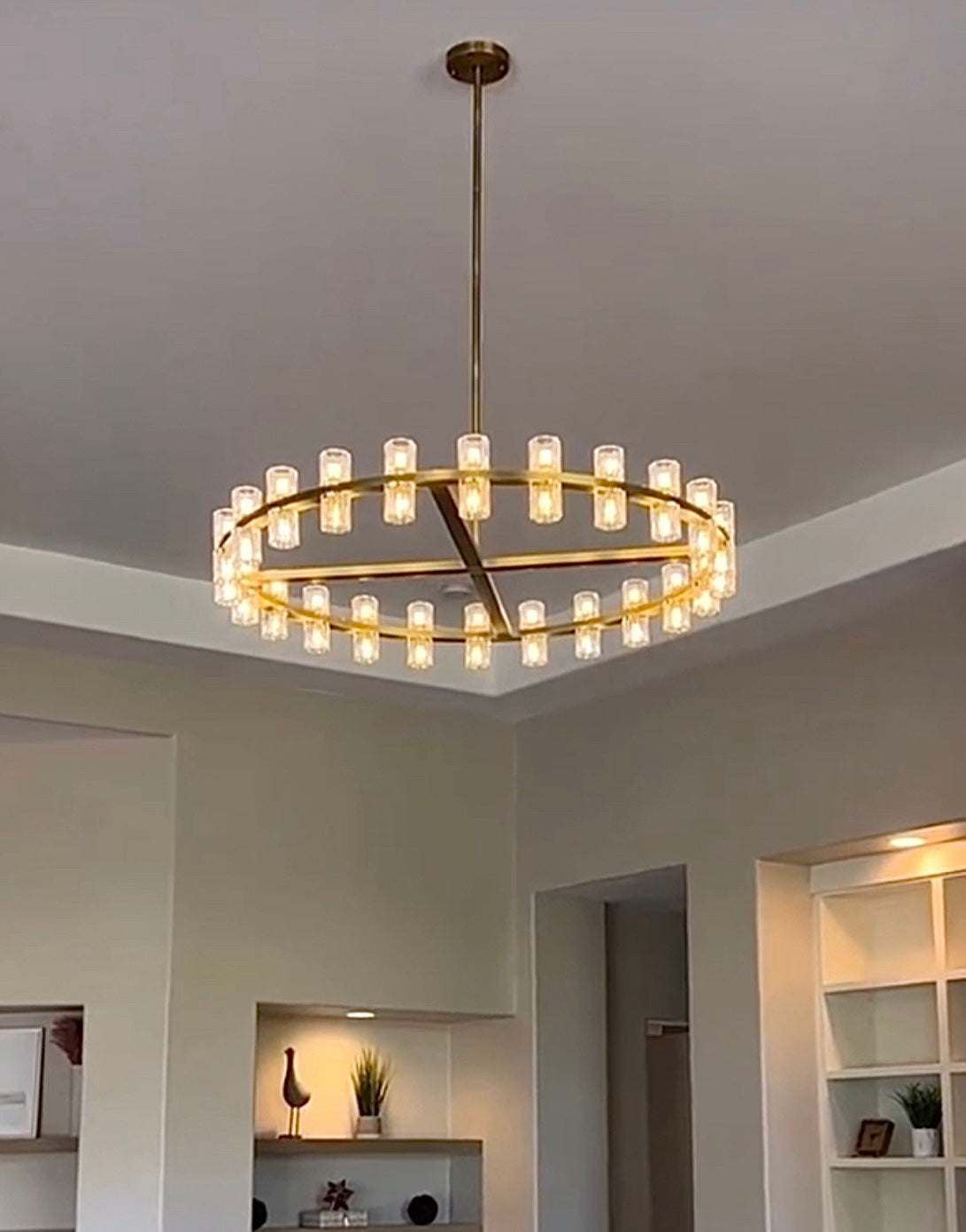 Arcachon Crystal Round Chandelier 48"-MEET LIGHTING