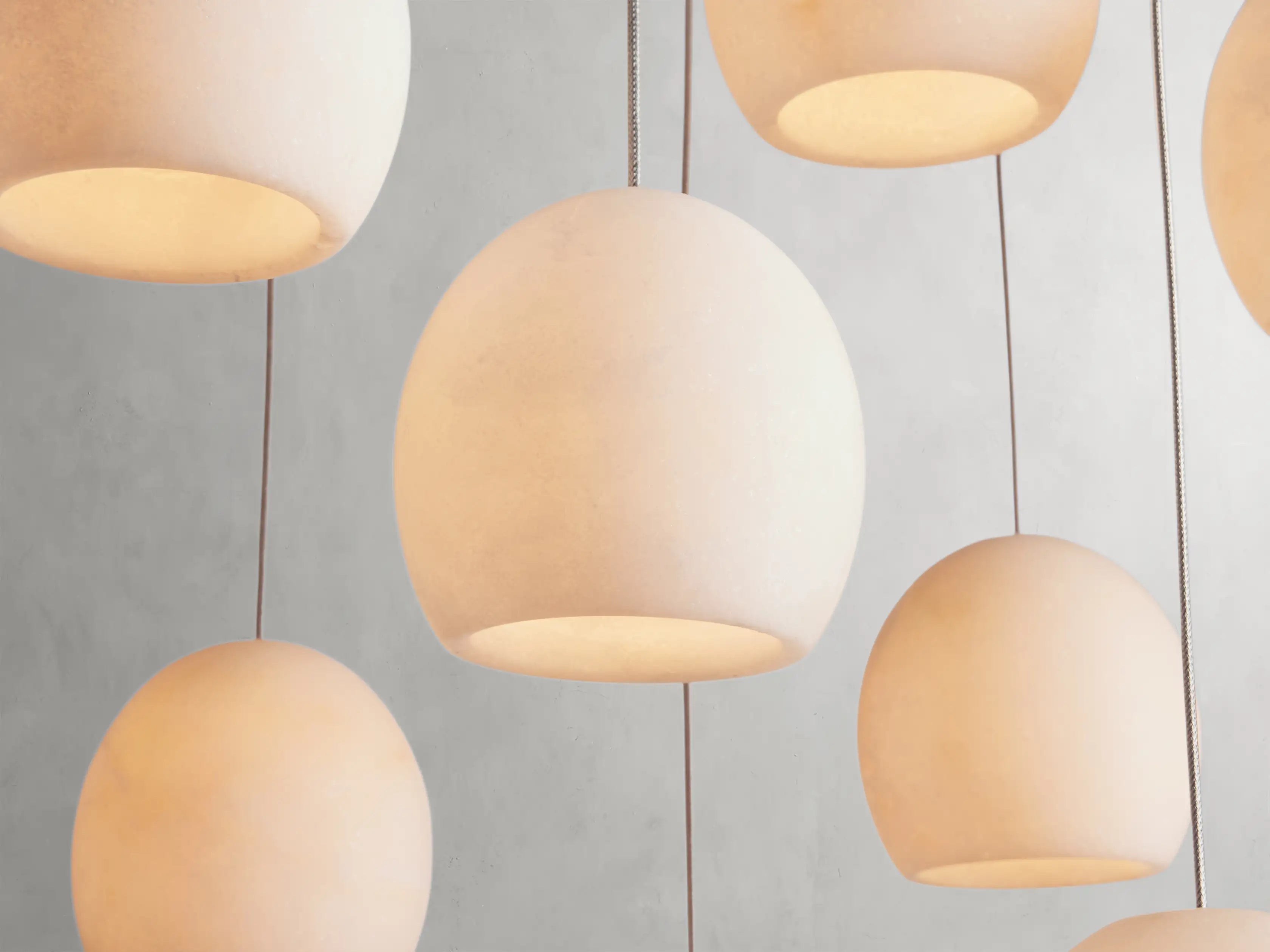 Arica Modern Rectangular Alabaster Chandelier-MEET LIGHTING