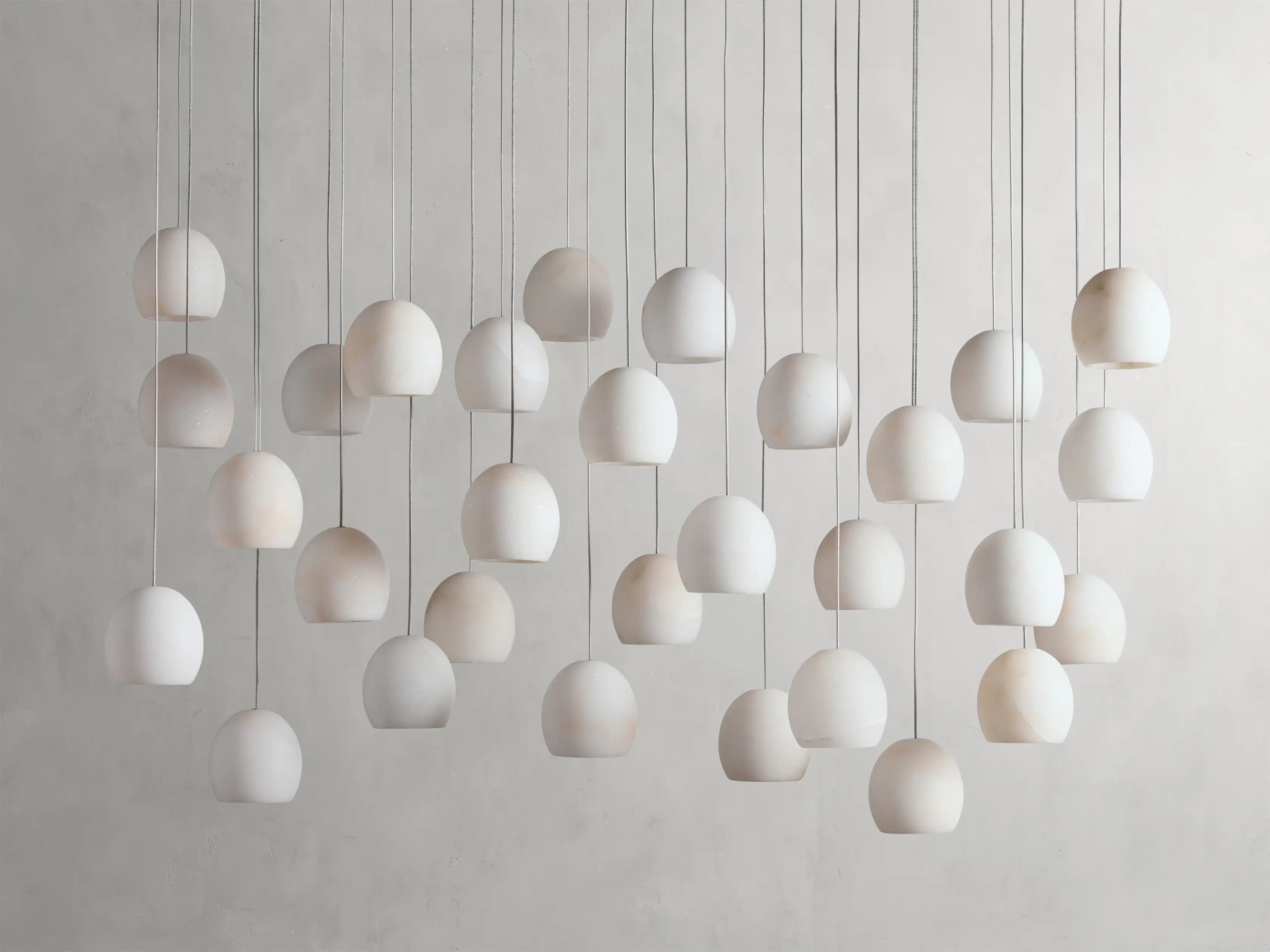 Arica Modern Rectangular Alabaster Chandelier-MEET LIGHTING