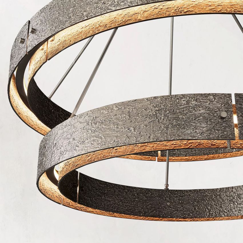Vouvray 2-Tier Round Chandelier 60"-MEET LIGHTING