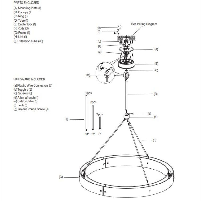 Vouvray Round Chandelier 48"-MEET LIGHTING