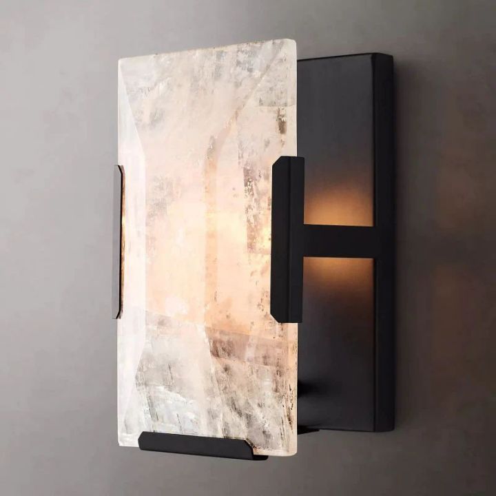 Harlow Calcite Short Wall Sconce