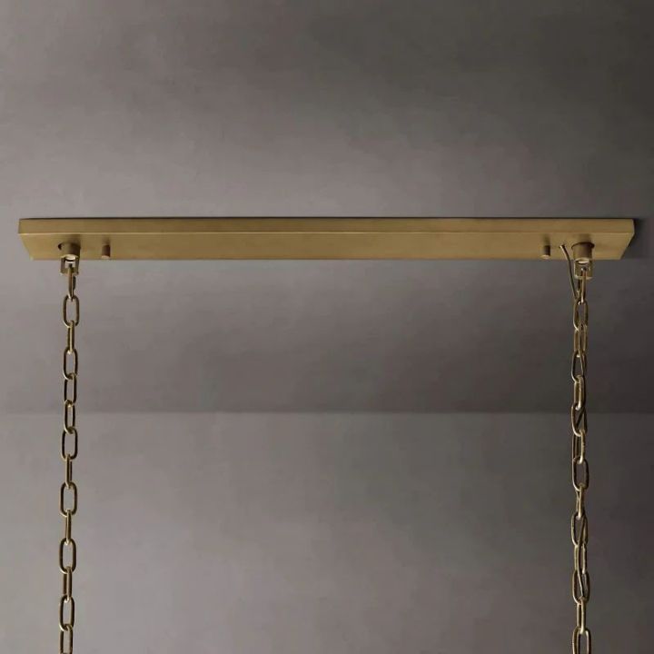 Harlow  Crystal Rectangular Chandelier 62"