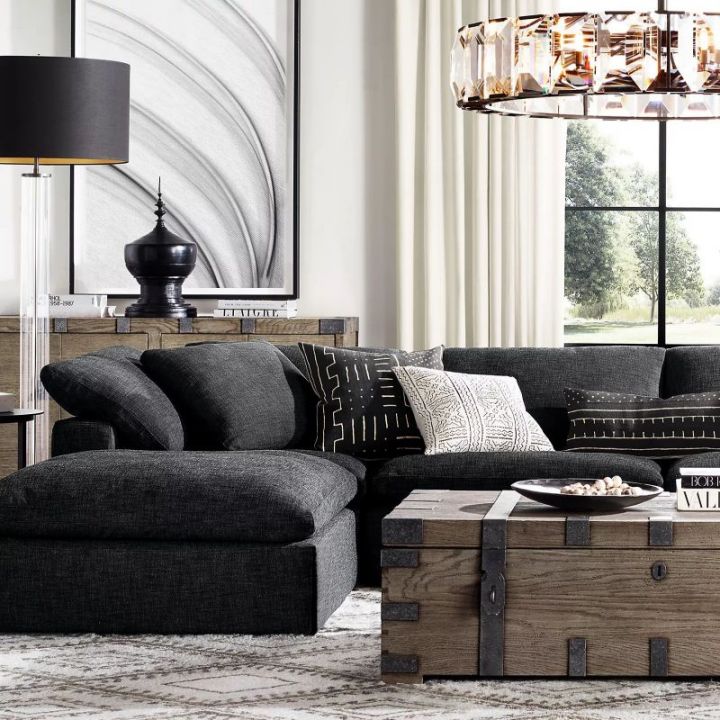 Harlow Crystal Round Chandelier 43"