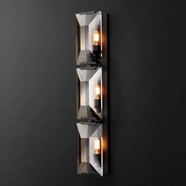Harlow  Crystal Triple Wall Sconce