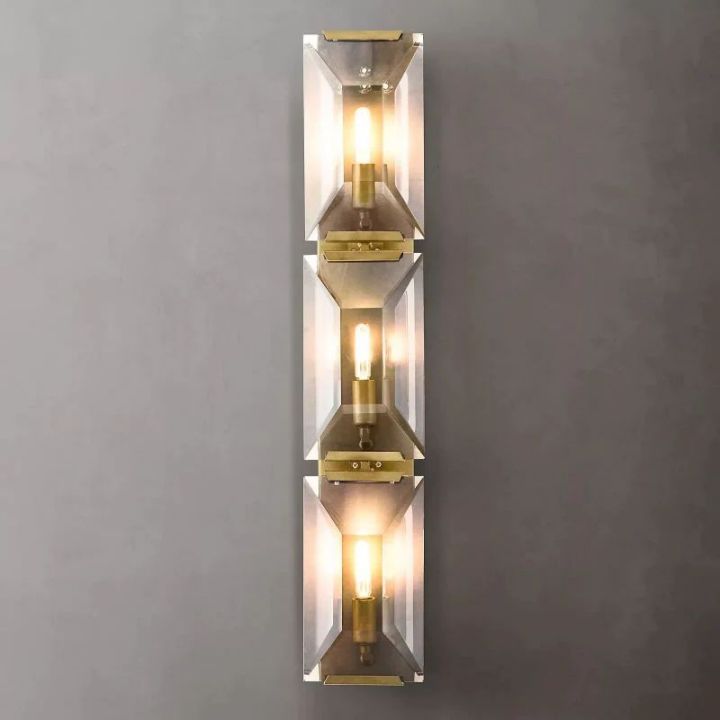 Harlow  Crystal Triple Wall Sconce