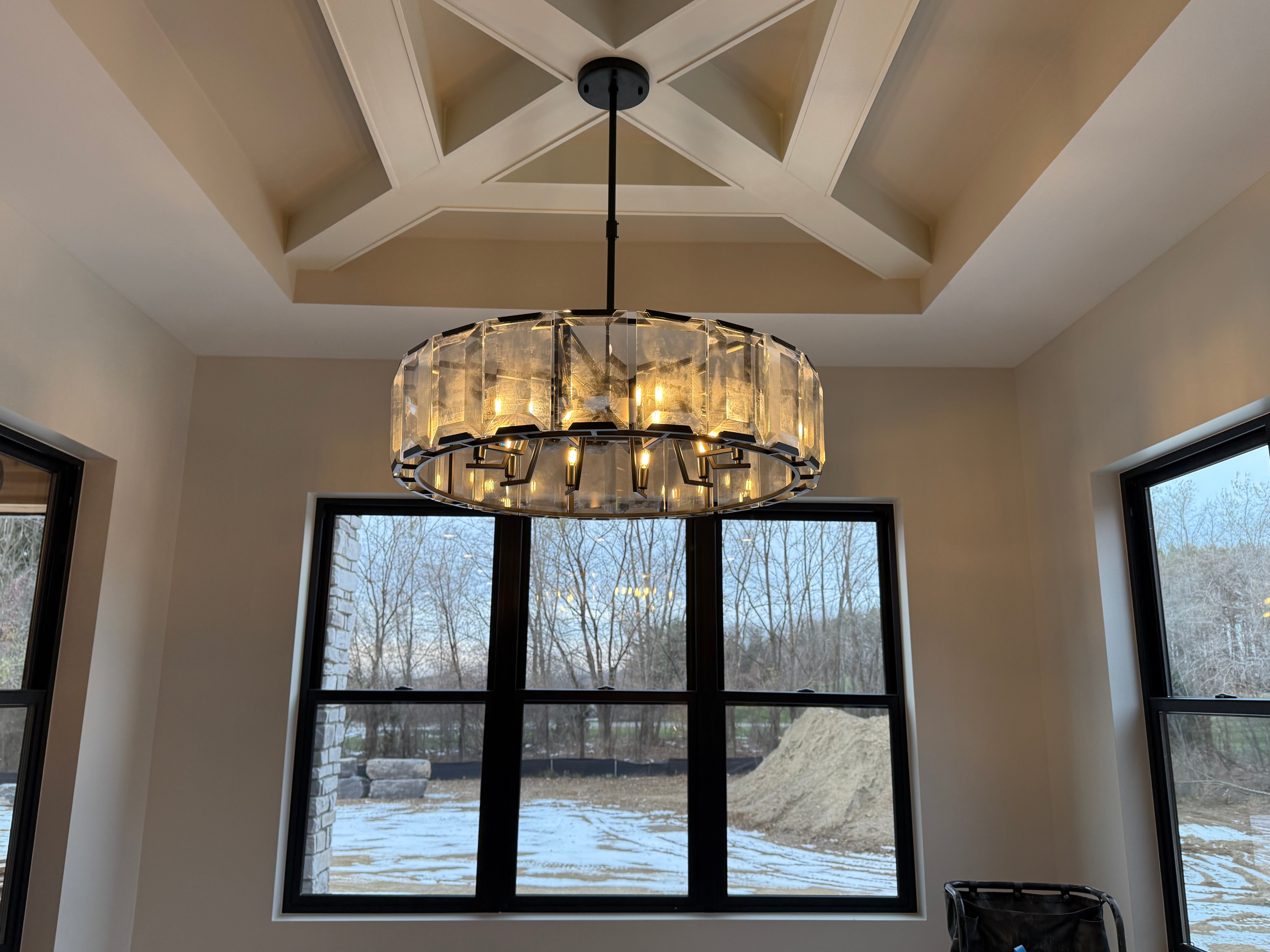 Harlow Crystal Round Chandelier 43"