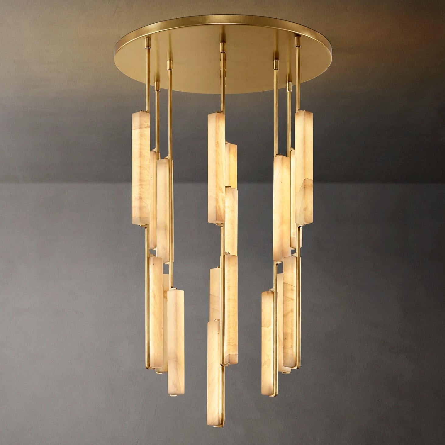 Audubon Alabaster Round Chandelier