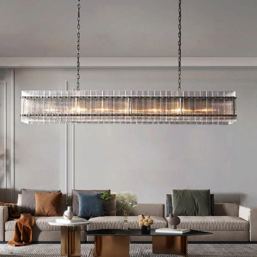 San Marco Rectangle Chandelier 54" 72"-MEET LIGHTING