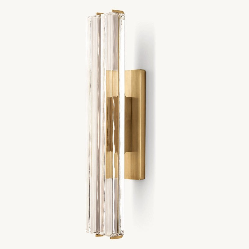 Audon Sculpt Crystal Double Wall Sconce