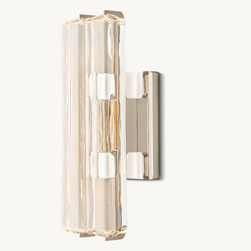 Audon Sculpt Crystal Double Wall Sconce