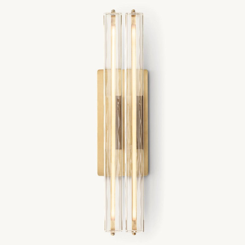 Audon Sculpt Crystal Double Wall Sconce