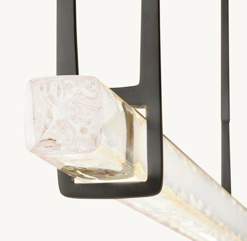 Audon Single Bar Linear Chandelier 60"-MEET LIGHTING