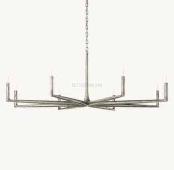 Thaddeus Forged Round Chandelier 36" 48” 60” 72”-MEET LIGHTING