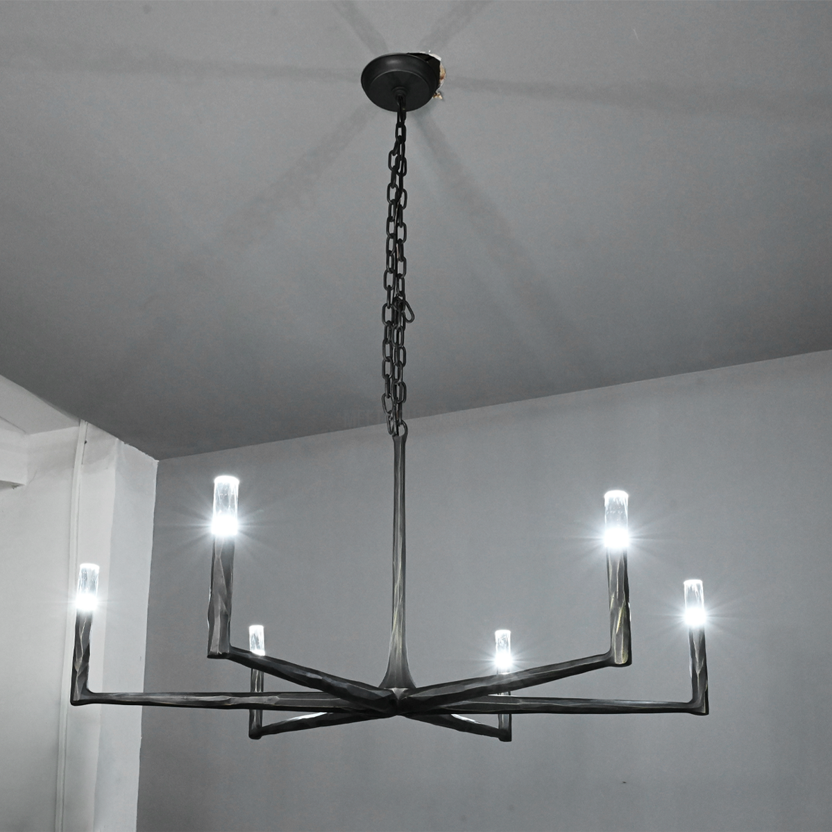 Thaddeus Forged Round Chandelier 36" 48” 60” 72”-MEET LIGHTING
