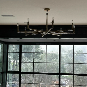 Thaddeus Forged Round Chandelier 36" 48” 60” 72”-MEET LIGHTING