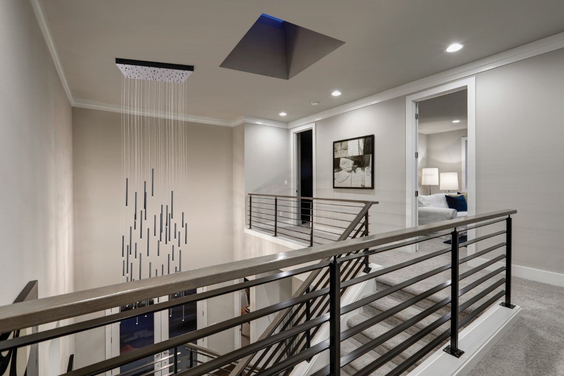 Bellini Square Tri-Tone Tubular Pendant Light Chandelier-MEET LIGHTING