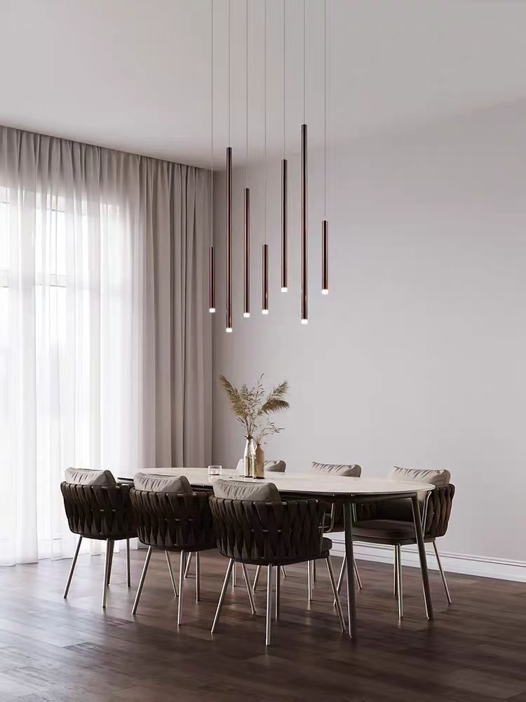 Bellini Square Tubular Pendant Light Chandelier-MEET LIGHTING