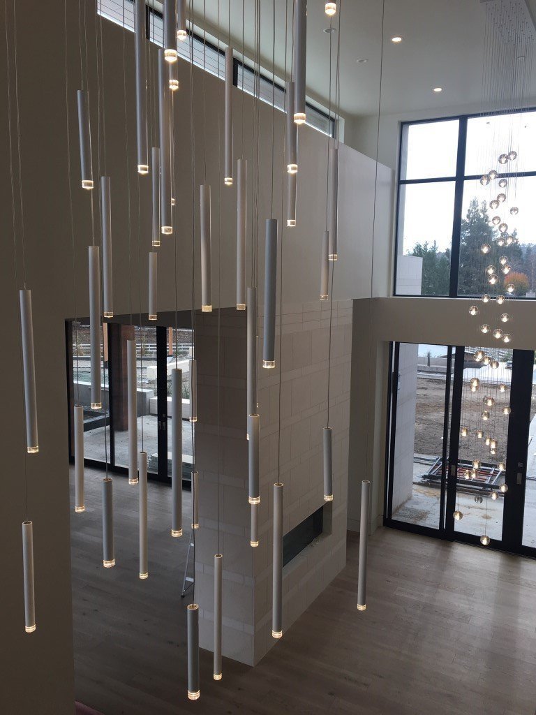 Bellini Square Tubular Pendant Light Chandelier-MEET LIGHTING