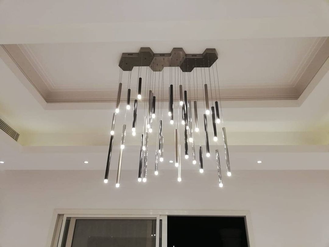 Bellini Square Tubular Pendant Light Chandelier-MEET LIGHTING