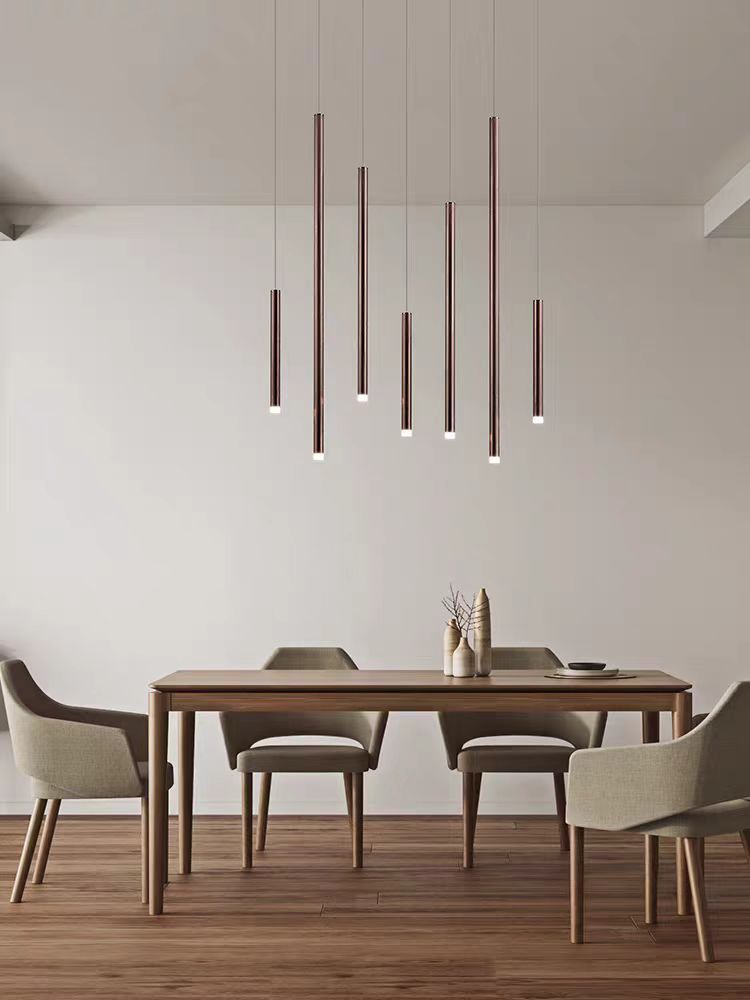 Bellini Square Tubular Pendant Light Chandelier-MEET LIGHTING