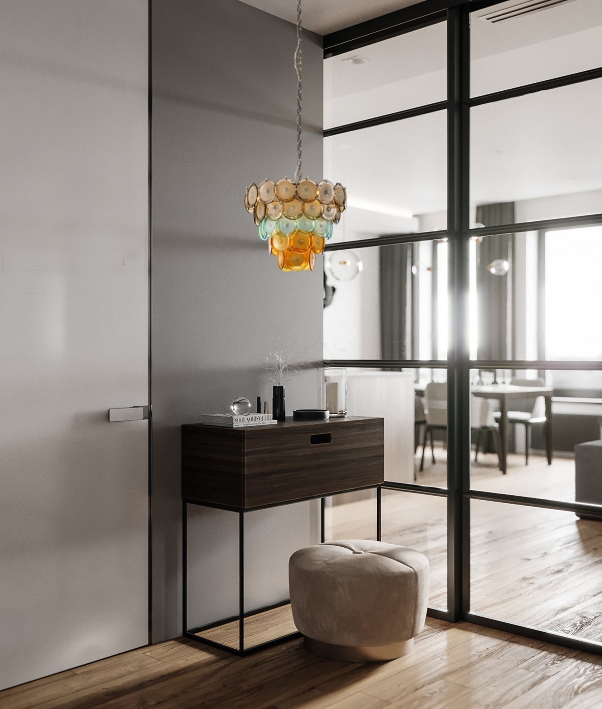Bettina Round Chandelier-MEET LIGHTING