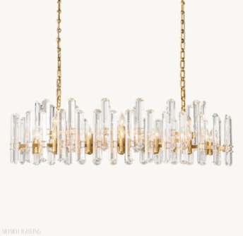 Bonnington Rectangular chandelier 54” 72"-Momo Lighting