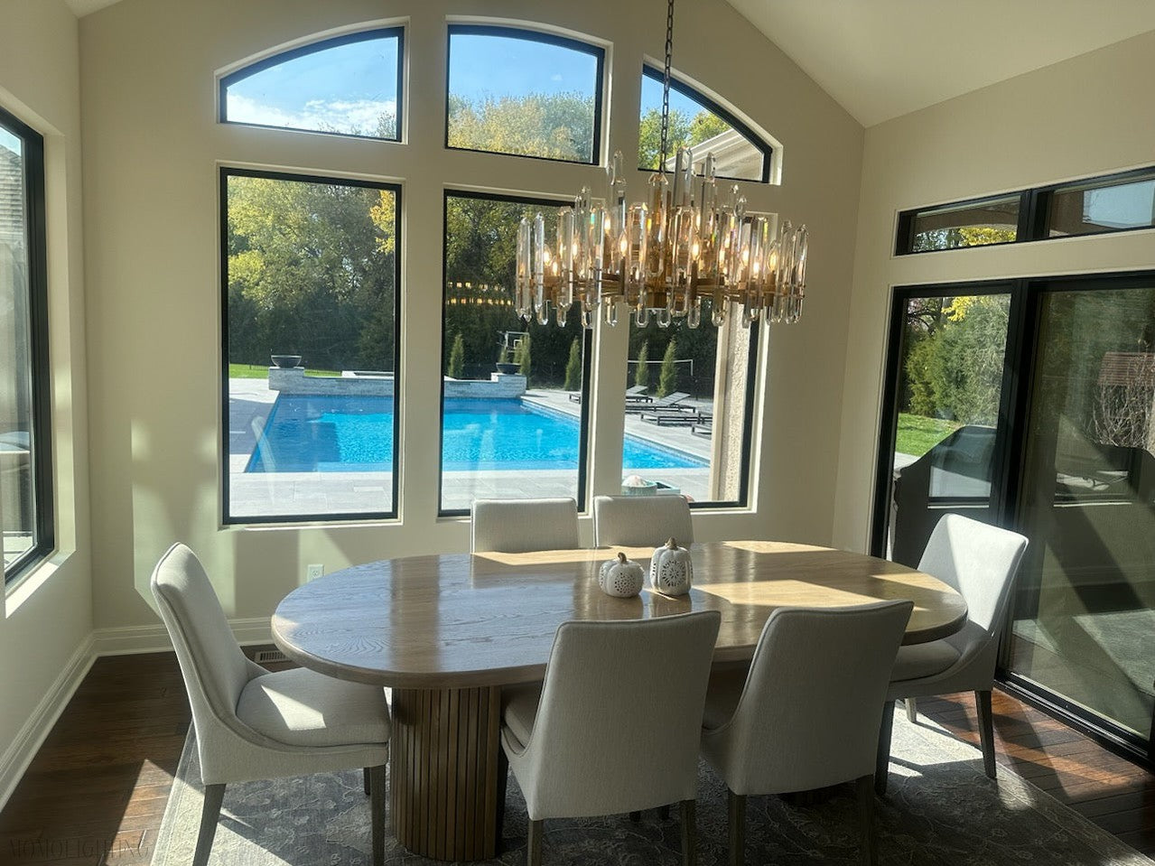 Bonnington Rectangular chandelier 54” 72"-Momo Lighting