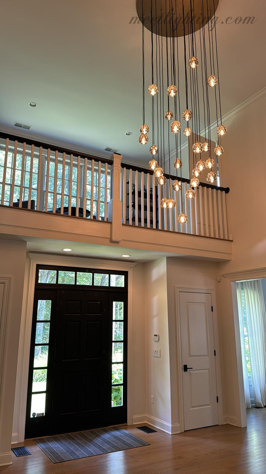 Boule Glass Round Cluster Chandelier 19"-MEET LIGHTING