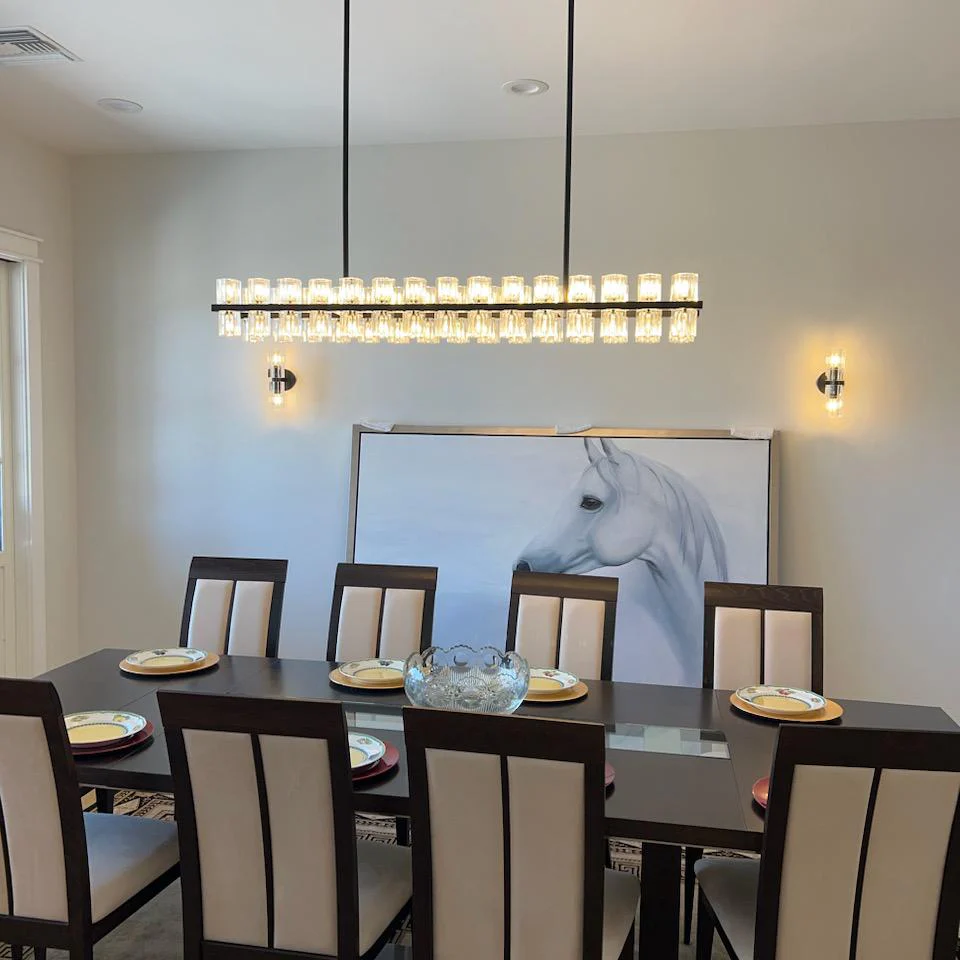 Arcachon Rectangle Chandelier-MEET LIGHTING