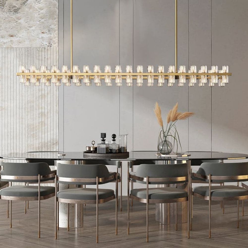 Arcachon Rectangle Chandelier-MEET LIGHTING