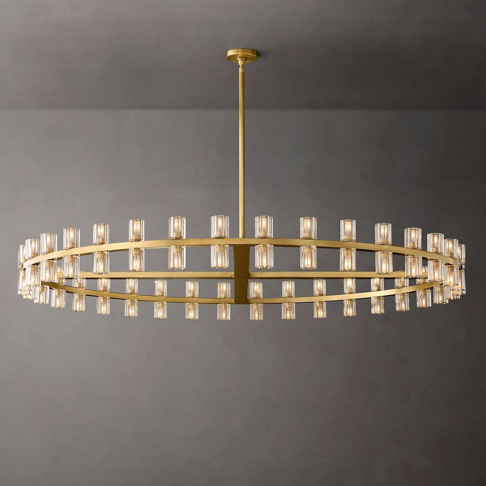 Arcachon Round Crystal Chandelier For Living Room Dining Room-MEET LIGHTING