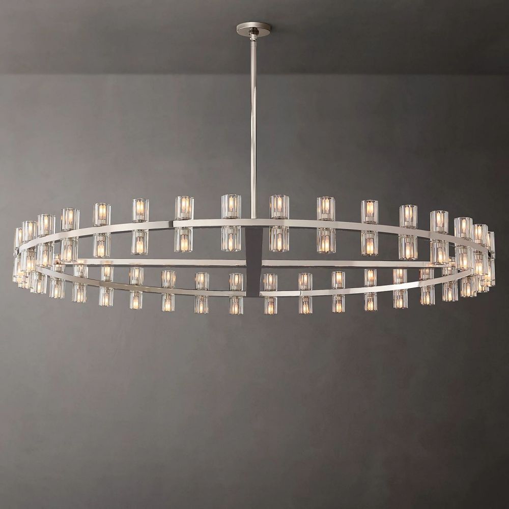 Arcachon Round Crystal Chandelier For Living Room Dining Room-MEET LIGHTING