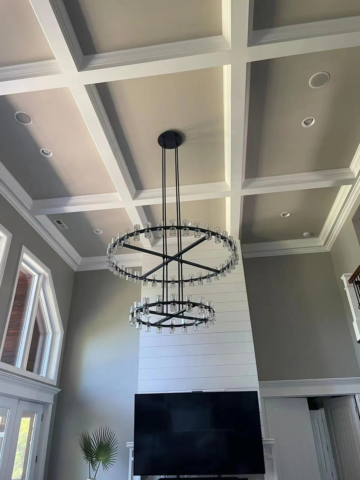 Arcachon Round Crystal Chandelier For Living Room Dining Room-MEET LIGHTING