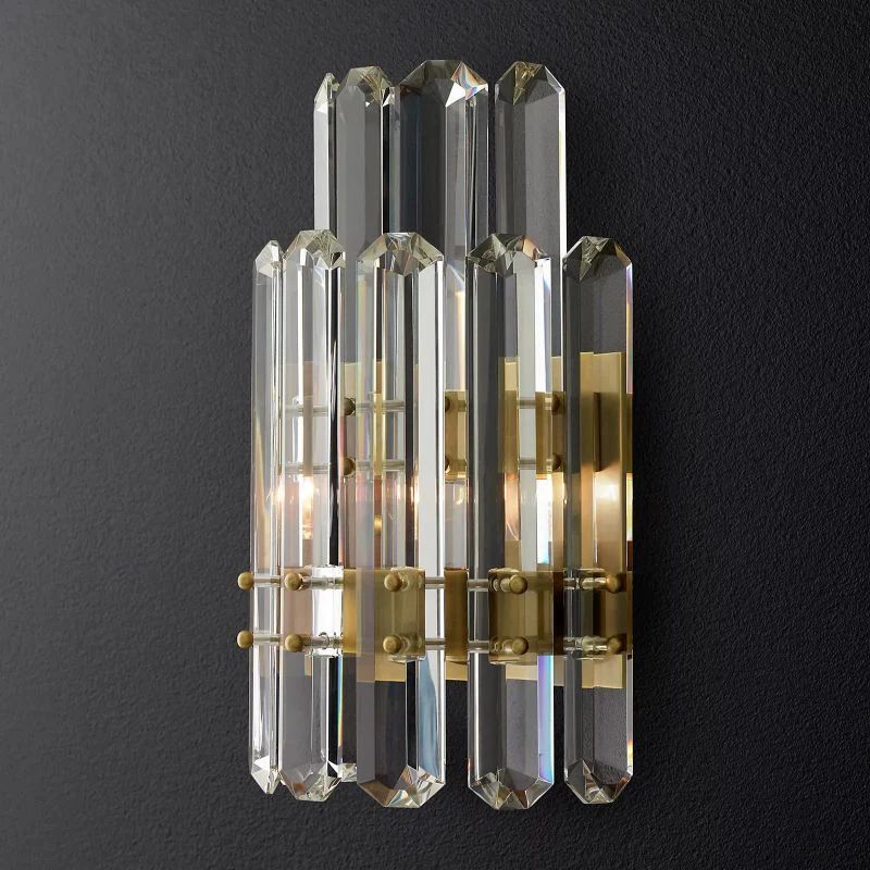 Bonning Prism Crystal 2-Tier Wall Sconce