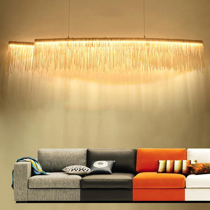 Bunny Aluminum Chain Tassel Chandelier-MEET LIGHTING