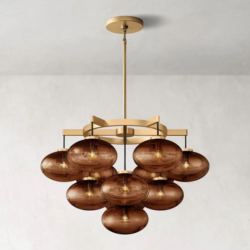 Cabrette Round Chandelier 36"-MEET LIGHTING