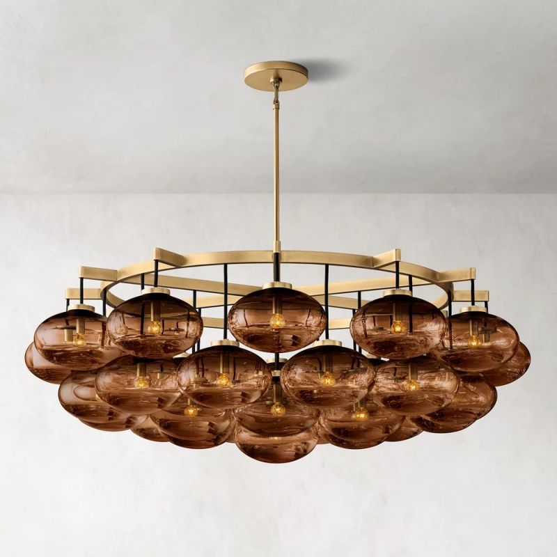 Cabrette Round Chandelier 60"-MEET LIGHTING