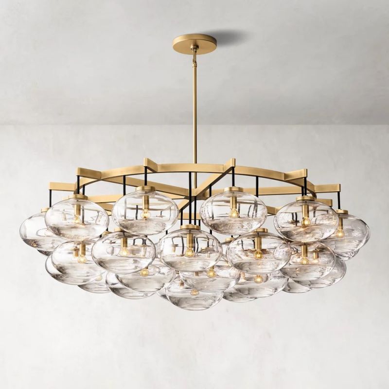 Cabrette Round Chandelier 60"-MEET LIGHTING